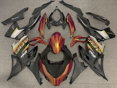 2018-2024 Kawasaki Ninja 400 Motorcycle Fairings - Orange Glossy Black Matte Black OEM Style Canada for Sale