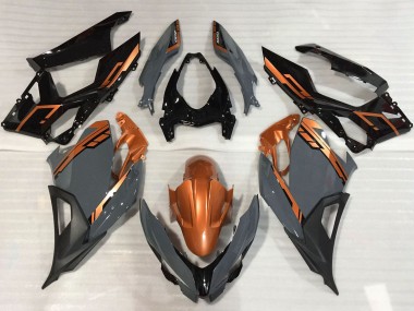 2018-2024 Kawasaki Ninja 400 Motorcycle Fairings - Orange Nardo Grey Glossy Black Canada for Sale