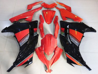 2013-2024 Kawasaki Ninja 300 Motorcycle Fairing - Red Black Canada for Sale