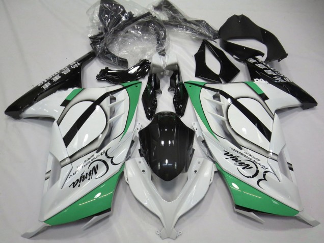 2013-2024 Kawasaki Ninja 300 Motorcycle Fairings - Glossy White Green Black Canada for Sale