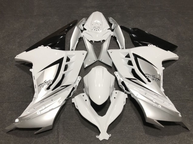 2013-2024 Kawasaki Ninja 300 Motorcycle Fairings - Glossy White Silver Black Canada for Sale