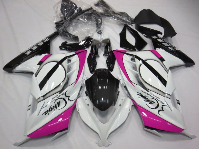 2013-2024 Kawasaki Ninja 300 Motorcycle Fairings - Glossy White Pink Black Canada for Sale