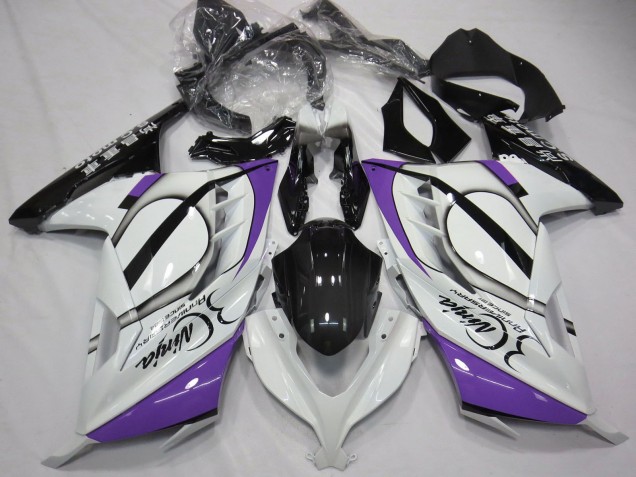 2013-2024 Kawasaki Ninja 300 Motorcycle Fairings - Glossy White Purple Black Canada for Sale
