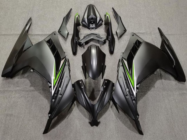 2013-2024 Kawasaki Ninja 300 Motorcycle Fairings - Matte Black Green Canada for Sale