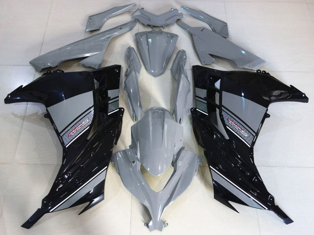 2013-2024 Kawasaki Ninja 300 Motorcycle Fairings - Nardo Grey Black Canada for Sale