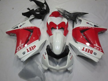 2008-2012 Kawasaki Ninja 250 Motorcycle Fairings - White Red Beet Canada for Sale