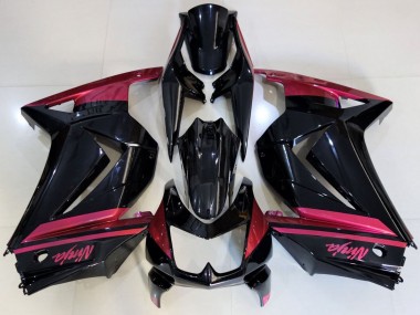 2008-2012 Kawasaki Ninja 250 Motorcycle Fairings - Glossy Black Red Canada for Sale