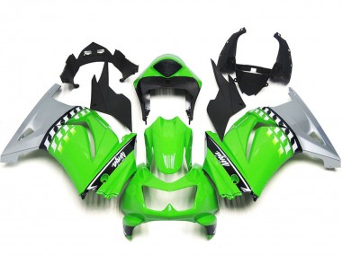 2008-2012 Kawasaki Ninja 250 Motorcycle Fairings - Green Silver Black Canada for Sale