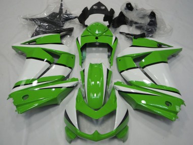2008-2012 Kawasaki Ninja 250 Motorcycle Fairings - White Green Black Canada for Sale