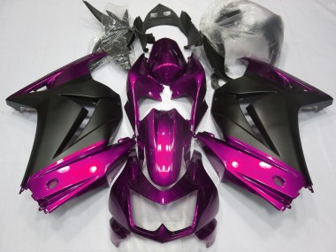 2008-2012 Kawasaki Ninja 250 Motorcycle Fairings - Pink Matte Black Canada for Sale