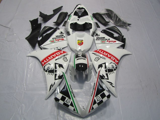 2012-2014 Yamaha R1 Motorcycle Fairings - White Red Green Black Abarth Wudy Motul Canada for Sale