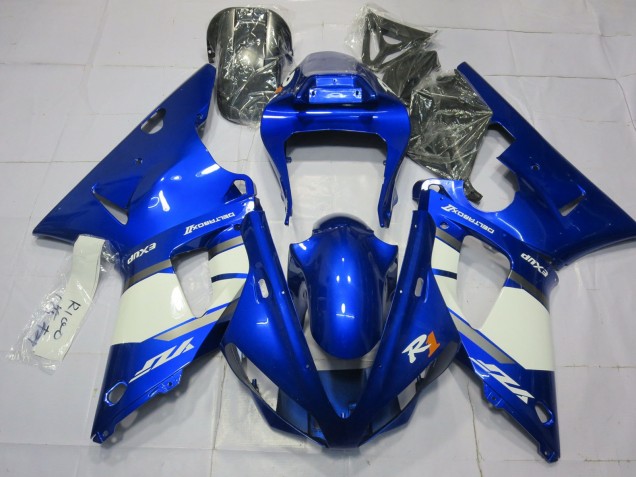 2000-2001 Yamaha R1 Motorcycle Fairings - Blue White Canada for Sale