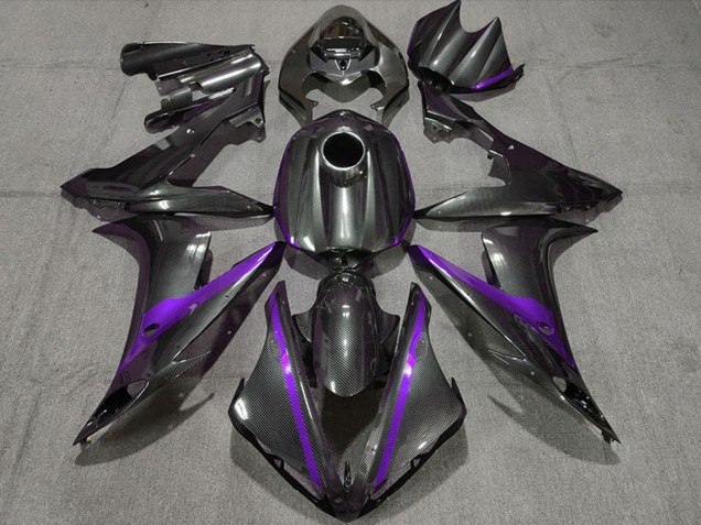2004-2006 Yamaha R1 Motorcycle Fairings - Carbon Fiber Style Purple Canada for Sale