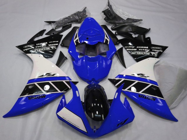 2012-2014 Yamaha R1 Motorcycle Fairings - White Blue Glossy Black Canada for Sale