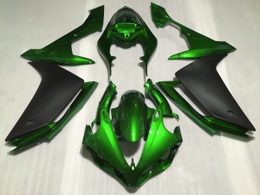 2007-2008 Yamaha R1 Motorcycle Fairings - Green Matte Black Canada for Sale