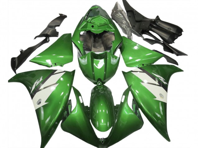 2012-2014 Yamaha R1 Motorcycle Fairings - Green White Canada for Sale