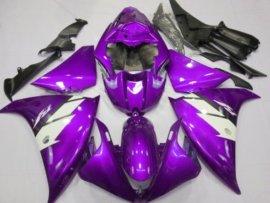 2012-2014 Yamaha R1 Motorcycle Fairings - Purple White Canada for Sale