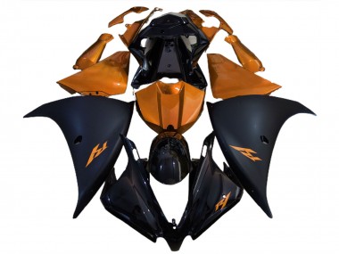 2012-2014 Yamaha R1 Motorcycle Fairings - Glossy Black Matte Black Orange Canada for Sale