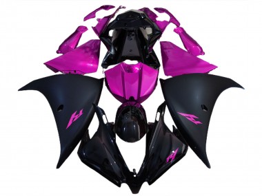 2012-2014 Yamaha R1 Motorcycle Fairings - Glossy Black Matte Black Pink Canada for Sale