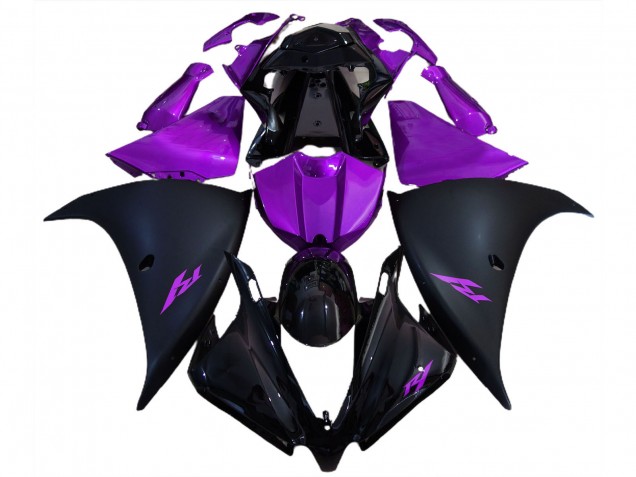 2012-2014 Yamaha R1 Motorcycle Fairings - Glossy Black Matte Black Purple Canada for Sale