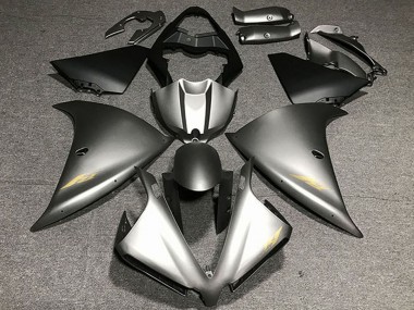 2012-2014 Yamaha R1 Motorcycle Fairings - Matte Grey Gold Decals Canada for Sale
