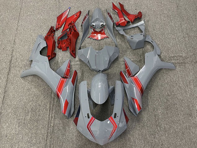 2015-2019 Yamaha R1 Motorcycle Fairings - Nardo Grey Red Canada for Sale