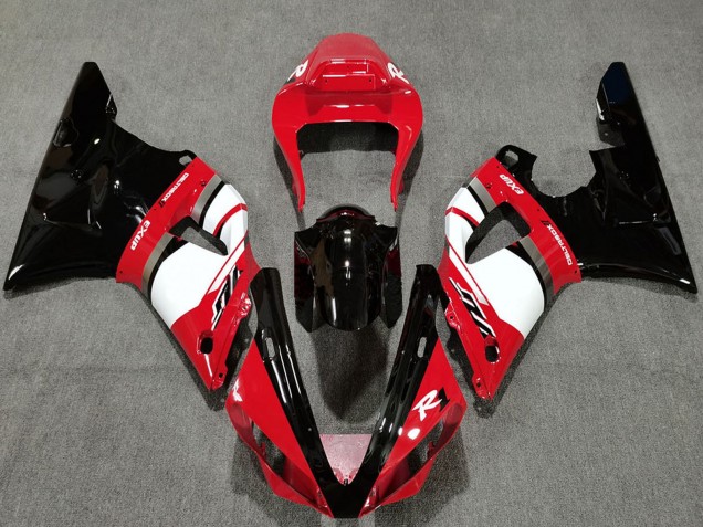 2000-2001 Yamaha R1 Motorcycle Fairings - Red White Glossy Black Canada for Sale