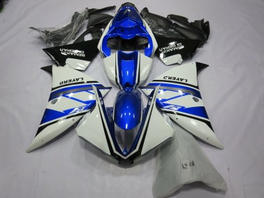 2012-2014 Yamaha R1 Motorcycle Fairings - White Blue Black Layerd Semakin Didepan Canada for Sale