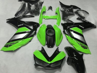2015-2018 Yamaha R3 Motorcycle Fairings - Green Silver Glossy Black Canada for Sale