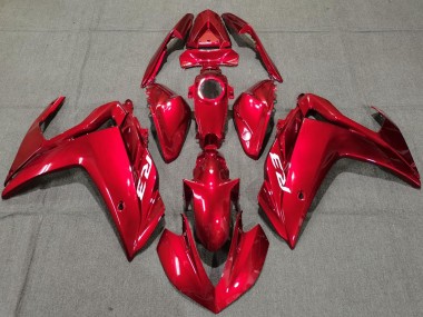 2015-2018 Yamaha R3 Motorcycle Fairings - Glossy Red Canada for Sale