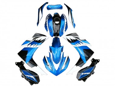 2015-2018 Yamaha R3 Motorcycle Fairing - Blue White Black Shark Canada for Sale
