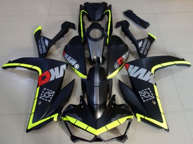 2015-2018 Yamaha R3 Motorcycle Fairings - Yellow Grey Matte Black Star Canada for Sale