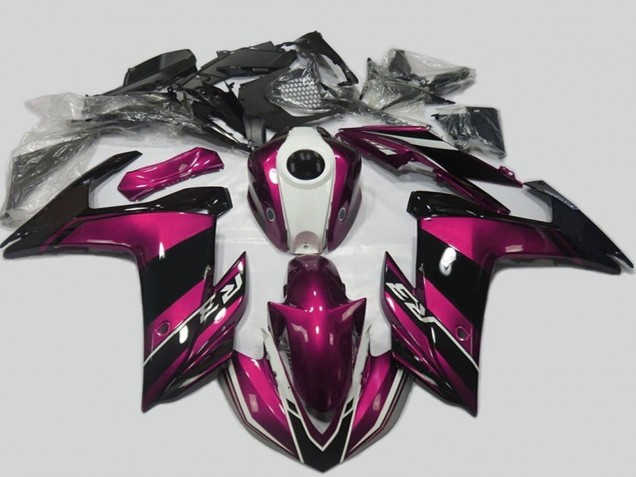 2015-2018 Yamaha R3 Motorcycle Fairing Kits - Purple White Glossy Black Canada for Sale