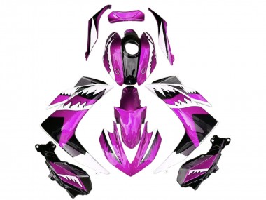 2015-2018 Yamaha R3 Motorcycle Fairings - Pink White Glossy Black Shark Canada for Sale