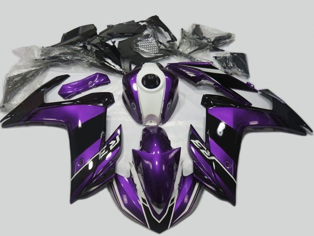2015-2018 Yamaha R3 Motorcycle Fairing - Purple White Glossy Black Canada for Sale