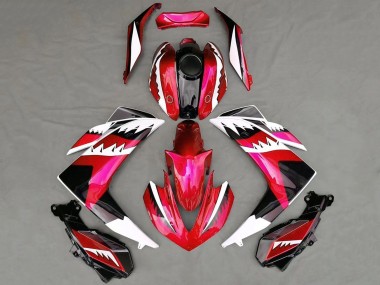 2015-2018 Yamaha R3 Motorcycle Fairings - Red White Black Shark Canada for Sale