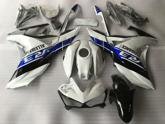 2015-2018 Yamaha R3 Motorcycle Fairings - White Blue Black Canada for Sale