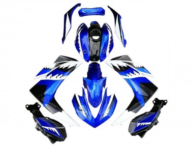 2015-2018 Yamaha R3 Motorcycle Fairings - Blue White Black Shark Canada for Sale
