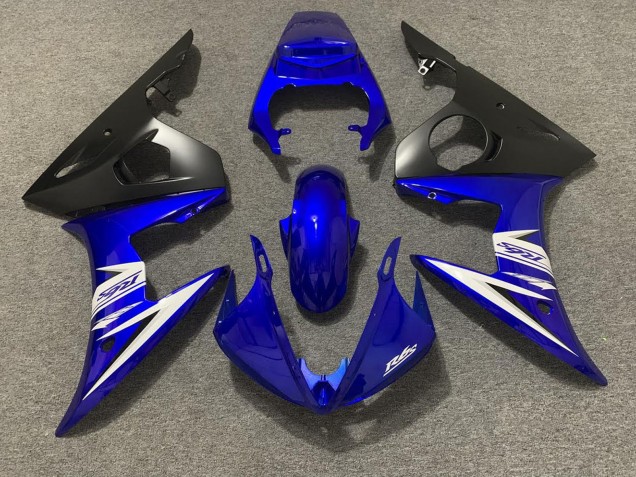 2003-2004 Yamaha R6 Motorcycle Fairing - Blue White Matte Black Canada for Sale