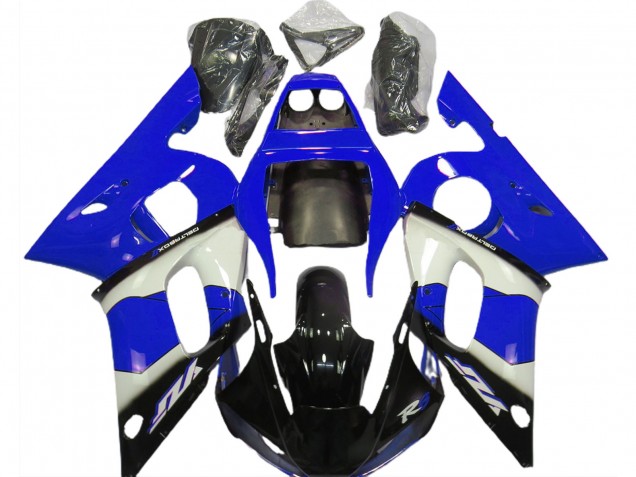 1998-2002 Yamaha R6 Motorcycle Fairings - Blue White Glossy Black Canada for Sale