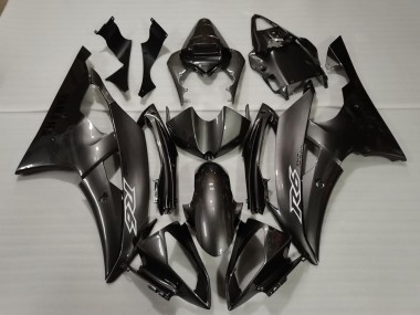 2008-2016 Yamaha R6 Motorcycle Fairings - Glossy Black White Decals Canada for Sale