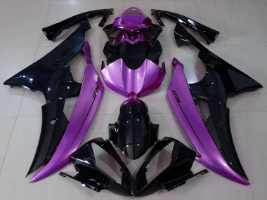 2008-2016 Yamaha R6 Motorcycle Fairings - Purple Glossy Black Canada for Sale