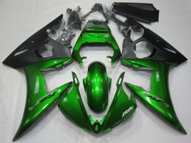 2005 Yamaha R6 Motorcycle Fairings - Dark Green Matte Black Canada for Sale