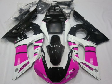 1998-2002 Yamaha R6 Motorcycle Fairings - White Pink Glossy Black Canada for Sale