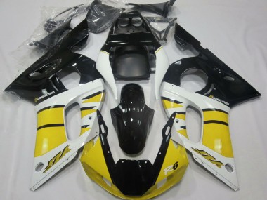 1998-2002 Yamaha R6 Motorcycle Fairings - Yellow White Glossy Black Canada for Sale