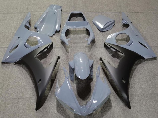 2003-2004 Yamaha R6 Motorcycle Fairings - Nardo Grey Matte Black Canada for Sale