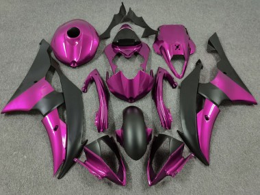 2008-2016 Yamaha R6 Motorcycle Fairings - Pink Matte Black Canada for Sale