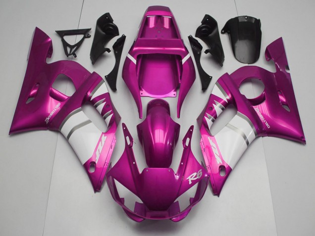 1998-2002 Yamaha R6 Motorcycle Fairings - Pink White Canada for Sale