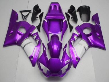 1998-2002 Yamaha R6 Motorcycle Fairings - Purple White Canada for Sale