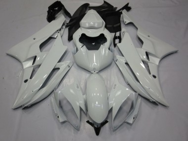 2006-2007 Yamaha R6 Motorcycle Fairings - Glossy White Canada for Sale